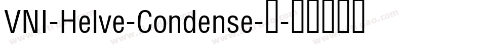 VNI-Helve-Condense-常字体转换