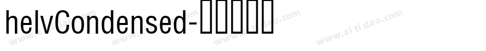 helvCondensed字体转换