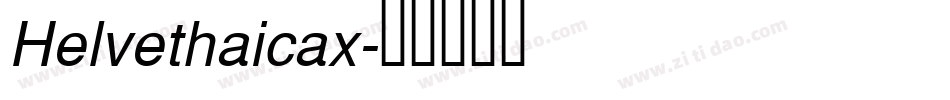 Helvethaicax字体转换