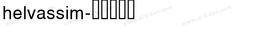 helvassim字体转换