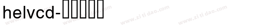 helvcd字体转换