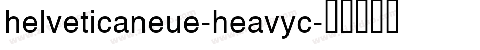 helveticaneue-heavyc字体转换