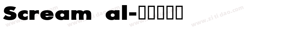 Scream_al字体转换