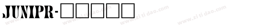 Junipr字体转换