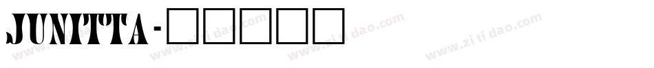 Junitta字体转换