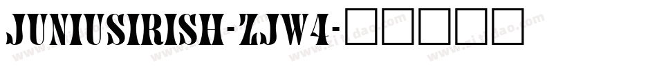 Juniusirish-zJw4字体转换