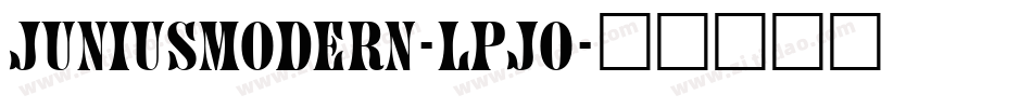 Juniusmodern-lPj0字体转换