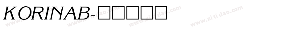 KORINAB字体转换