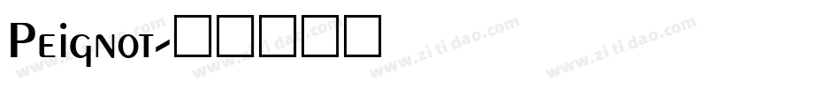 Peignot字体转换