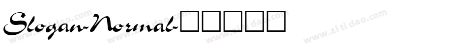 Slogan-Normal字体转换