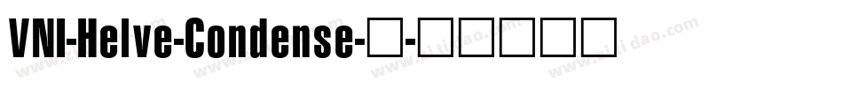 VNI-Helve-Condense-常字体转换