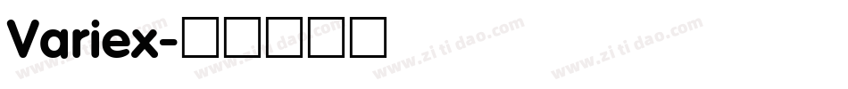 Variex字体转换