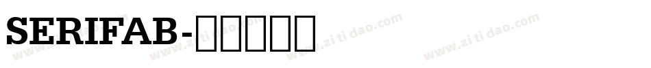 SERIFAB字体转换