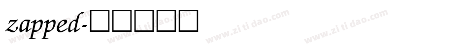 zapped字体转换