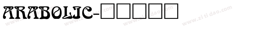 ARABOLIC字体转换