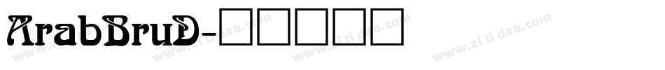 ArabBruD字体转换