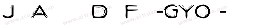JagAlskarDigFet-GYOa字体转换