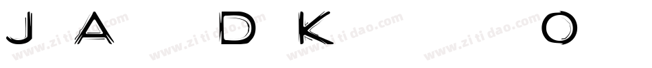 JagAlskarDigKonturlinjeOblique-legX字体转换