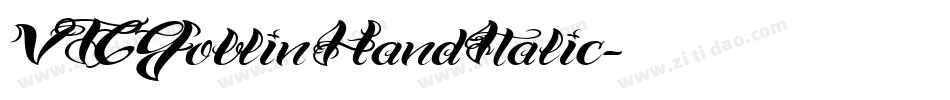 VTCGoblinHandItalic字体转换