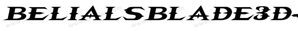 BelialsBlade3d字体转换