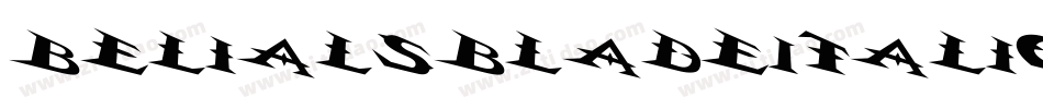 BelialsBladeItalic字体转换