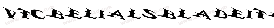 VTCBelialsBladeItalic字体转换