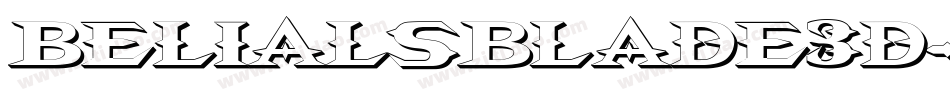 BelialsBlade3d字体转换