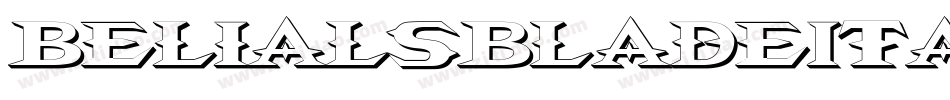 BelialsBladeItalic字体转换