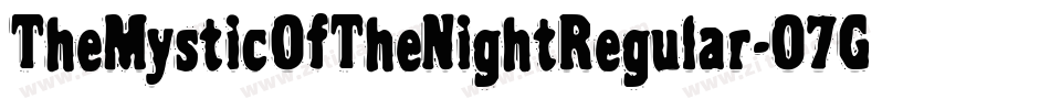 TheMysticOfTheNightRegular-O7GP字体转换