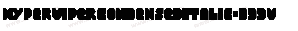 HyperViperCondensedItalic-d99Vx字体转换