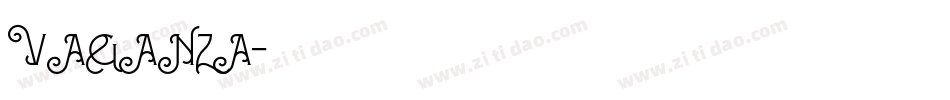 VAGANZA字体转换