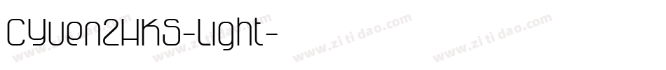 CYuen2HKS-Light字体转换