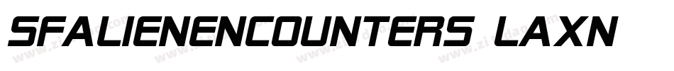 SfAlienEncounters-LAxn字体转换