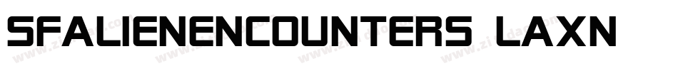 SfAlienEncounters-LAxn字体转换