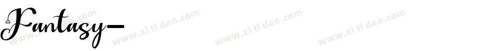 Fantasy字体转换