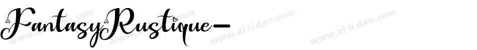 FantasyRustique字体转换