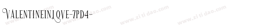 ValentineInLove-7pd4字体转换