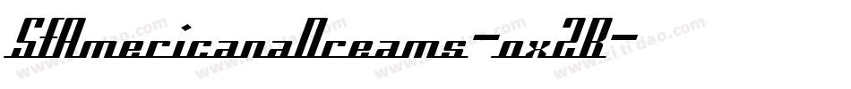 SfAmericanaDreams-oxZB字体转换 SfAmericanaDreams-oxZB字体转换