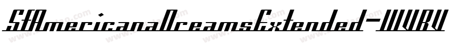 SfAmericanaDreamsExtended-WVBV字体转换