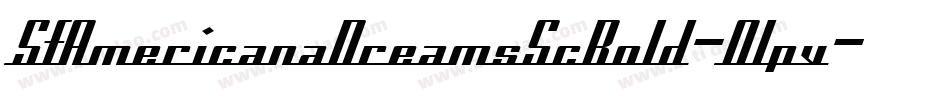 SfAmericanaDreamsScBold-0lpv字体转换