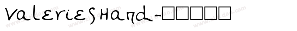 ValeriesHand字体转换