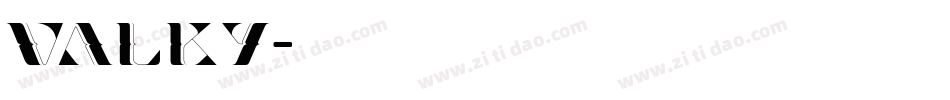 valky字体转换