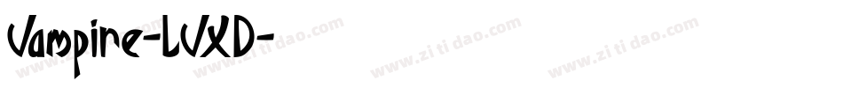 Vampire-LVXD字体转换