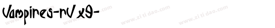 Vampires-rVx9字体转换