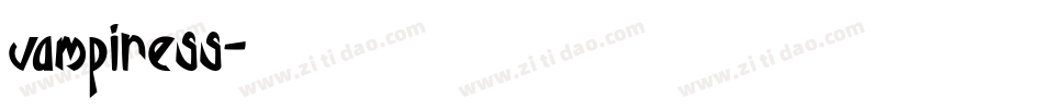 vampiress字体转换