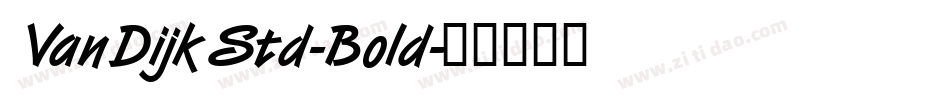 VanDijkStd-Bold字体转换