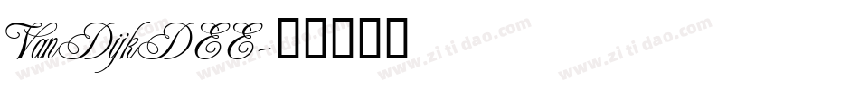 VanDijkDEE字体转换