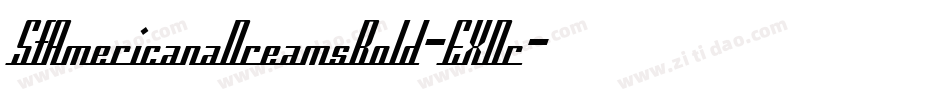 SfAmericanaDreamsBold-EXDr字体转换