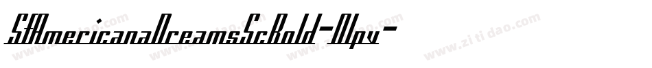 SfAmericanaDreamsScBold-0lpv字体转换