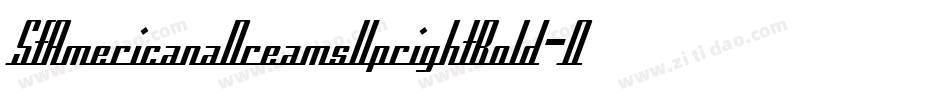 SfAmericanaDreamsUprightBold-OEDO字体转换 SfAmericanaDreamsUprightBold-OEDO字体转换
